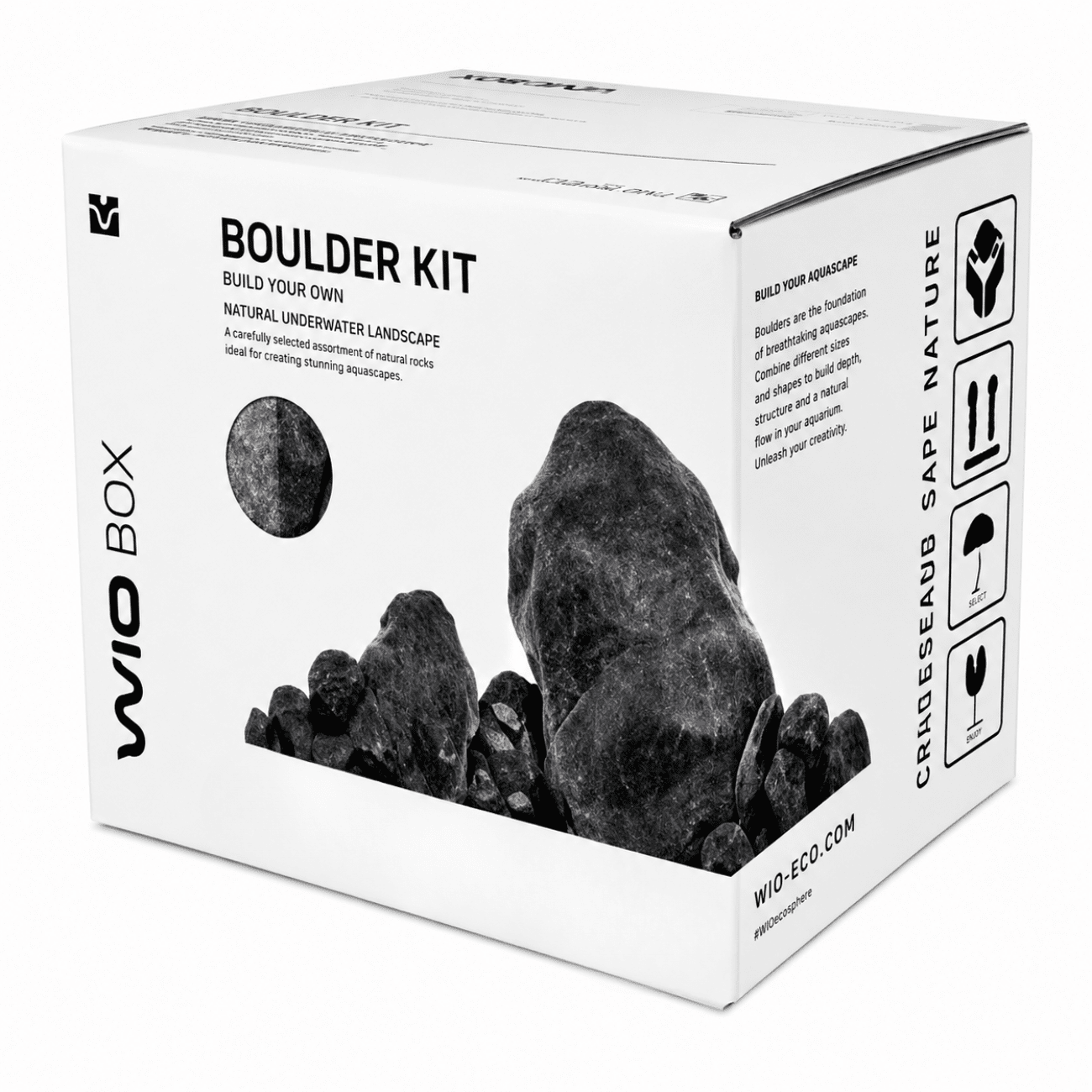 WIO - Black Venom Boulder Wood and Rock WIO 46 lb Mega Box