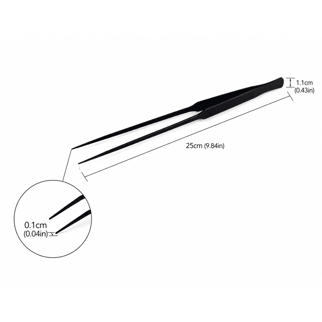 Straight Tweezers 9.8" aquascaping tweezers DaluaAustralia