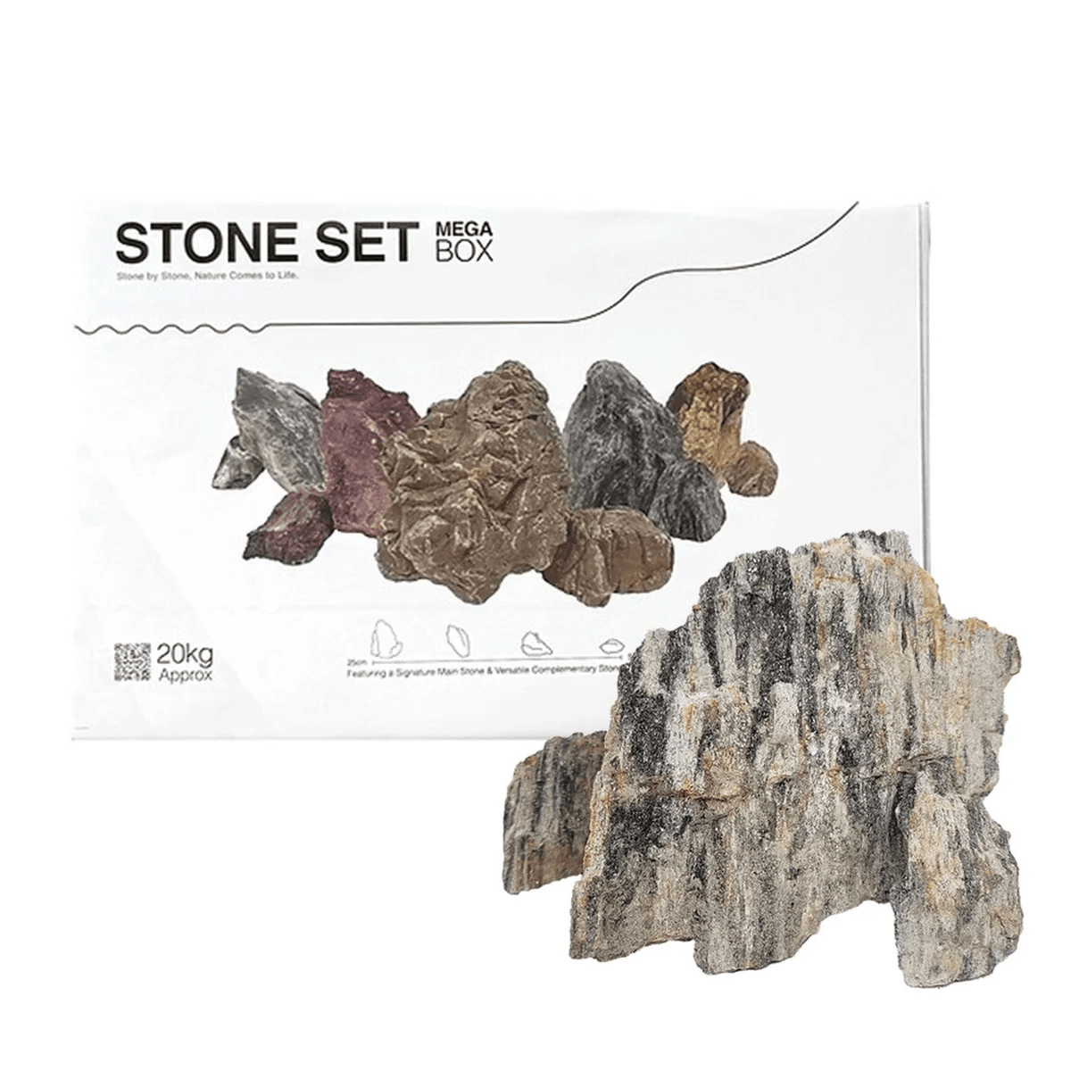 WIO - Grey Fossil Stone Wood and Rock WIO 46 lb Mega Box