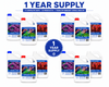 20% Bulk Order Cal, Alk Mag + Traces AQUARIUM additives DALUA 4 x 2.75L (93 floz) 