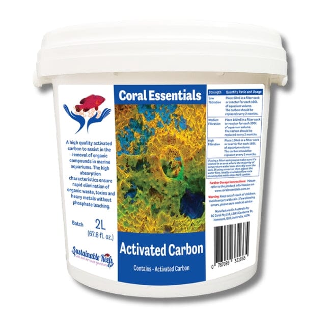Coral Essentials Carbon 2L (67 FL OZ) AQUARIUM additives DALUA 