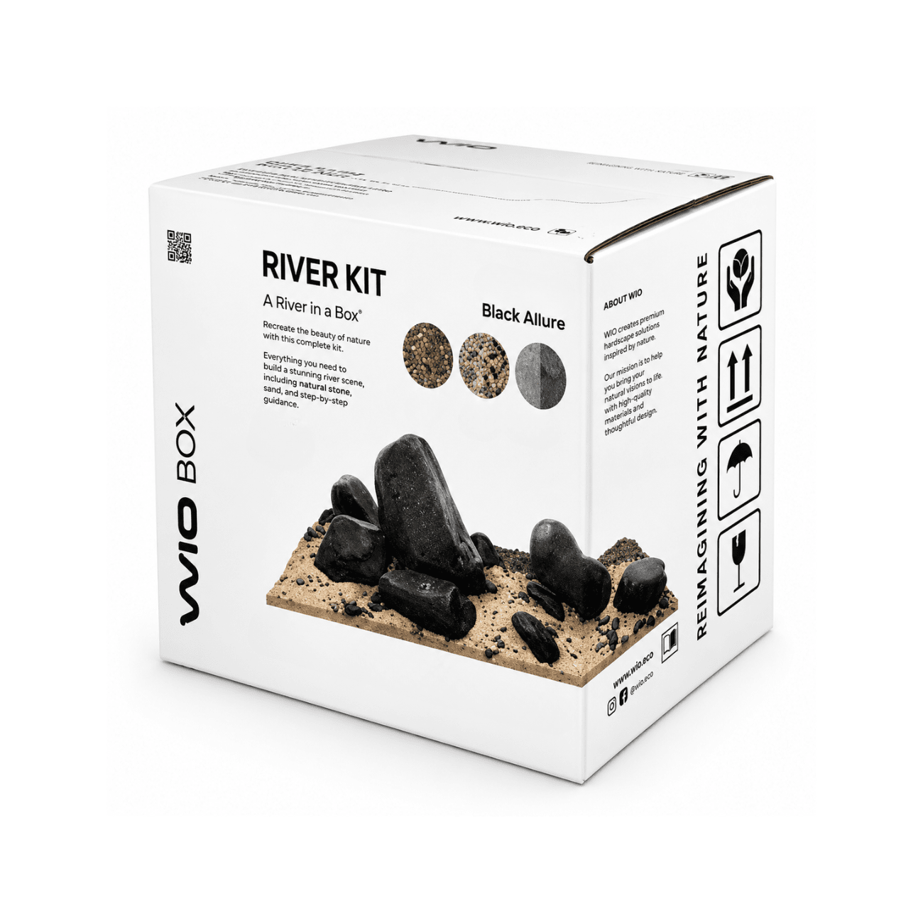 WIO - Black Allure River Kit Soil and Substrate WIO 20 lb Kit 