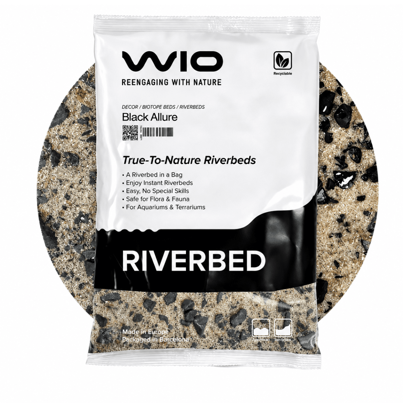 WIO - Black Allure Riverbed Soil and Substrate WIO 4.4 lb 