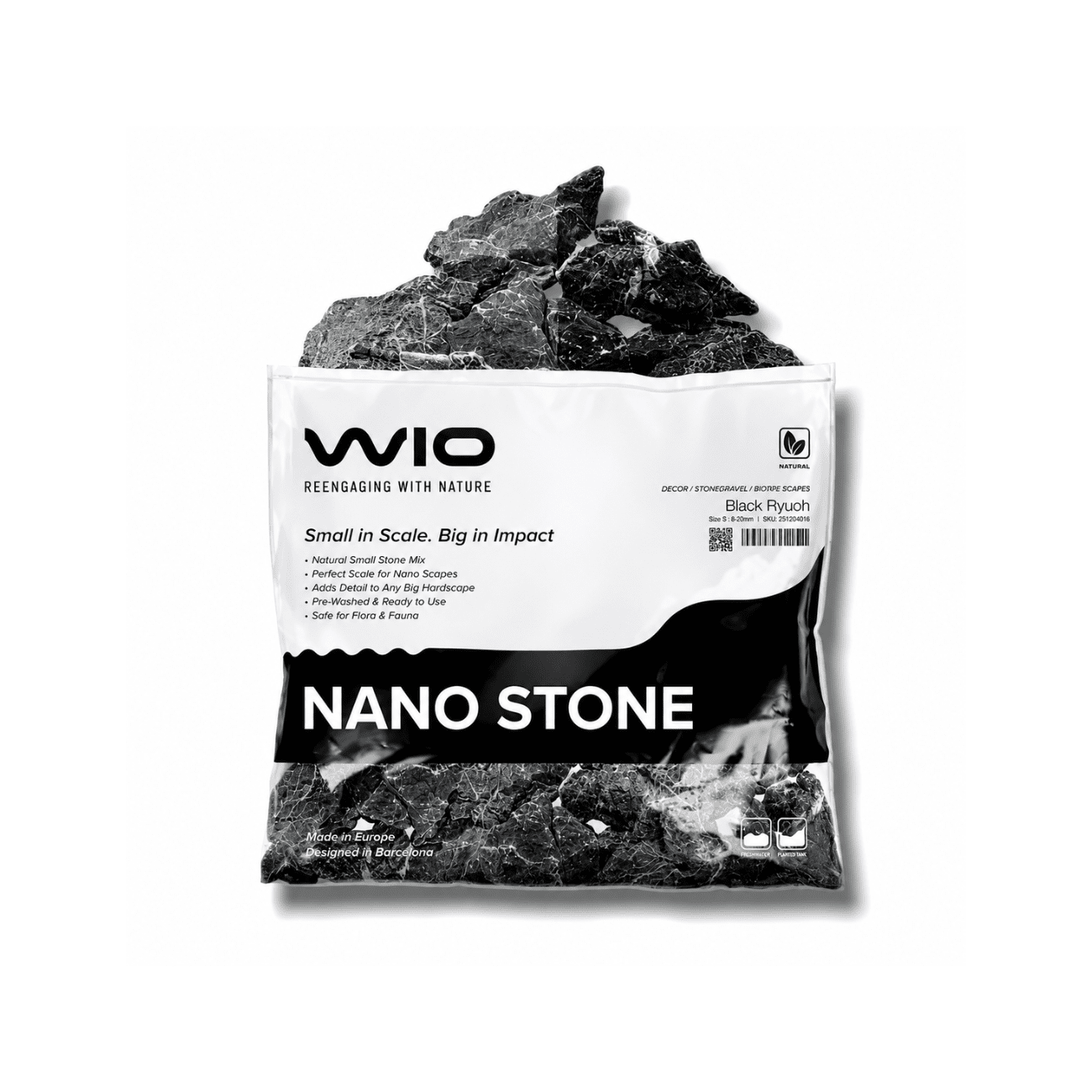 WIO - Black Ryuoh Stone Wood and Rock WIO 4.4 lb Nano Bag 