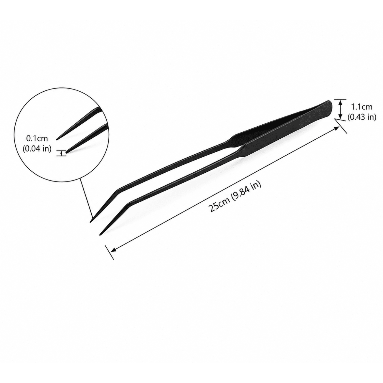 Curved Tweezers aquascaping tweezers DaluaAustralia 