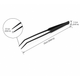Curved Tweezers aquascaping tweezers DaluaAustralia 