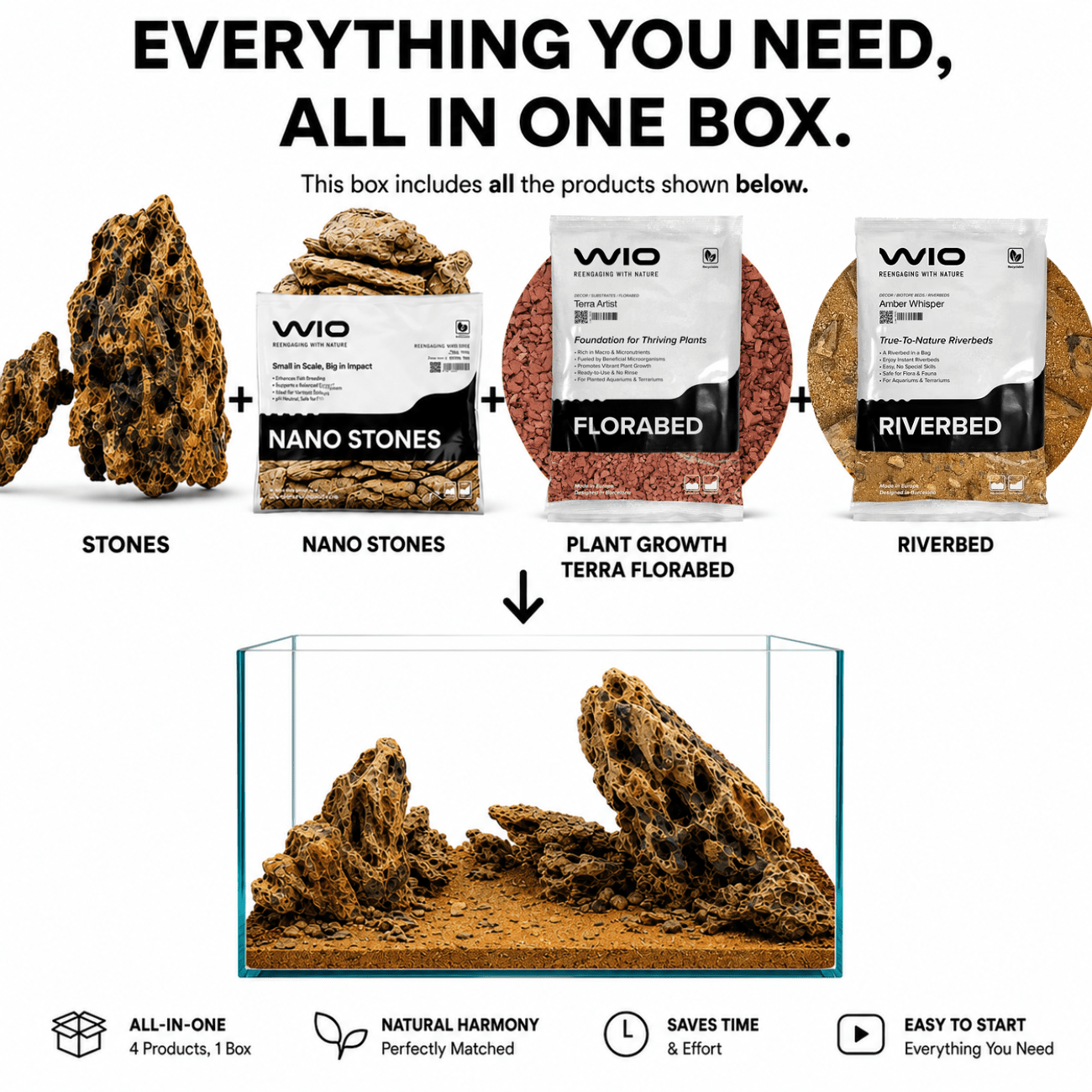 WIO - Amber Dragon River Kit Soil and Substrate WIO 
