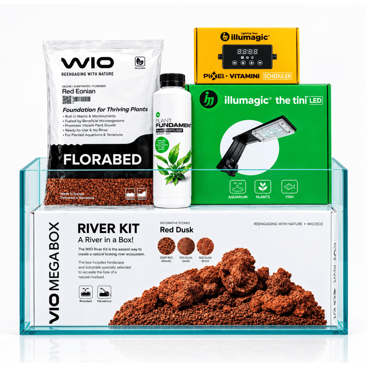 Fish Habitat All In One Setup aquarium lighting bundle WIO 10-25 gallons 