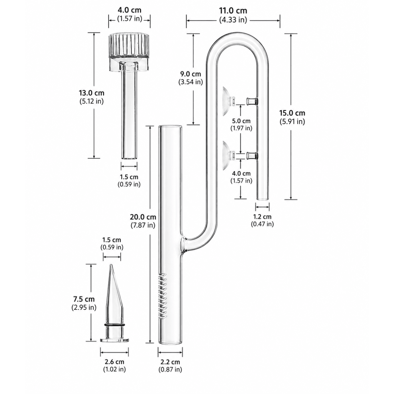 Surface Skimmer Inlet glass inlet lily pipes Dalua 