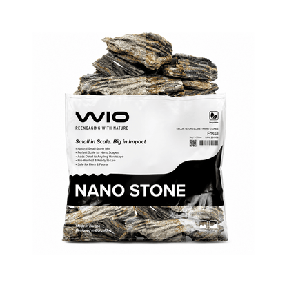 WIO - Grey Fossil Stone Wood and Rock WIO 4.4 lb Nano Bag 