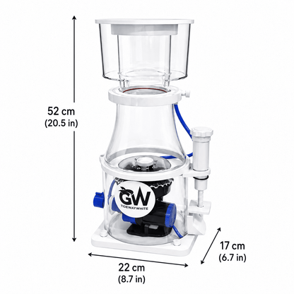 Great White Skimmer Wifi * Late July Delivery * PROTEIN SKIMMER DALUA GW-7 up to 185 Gallons 