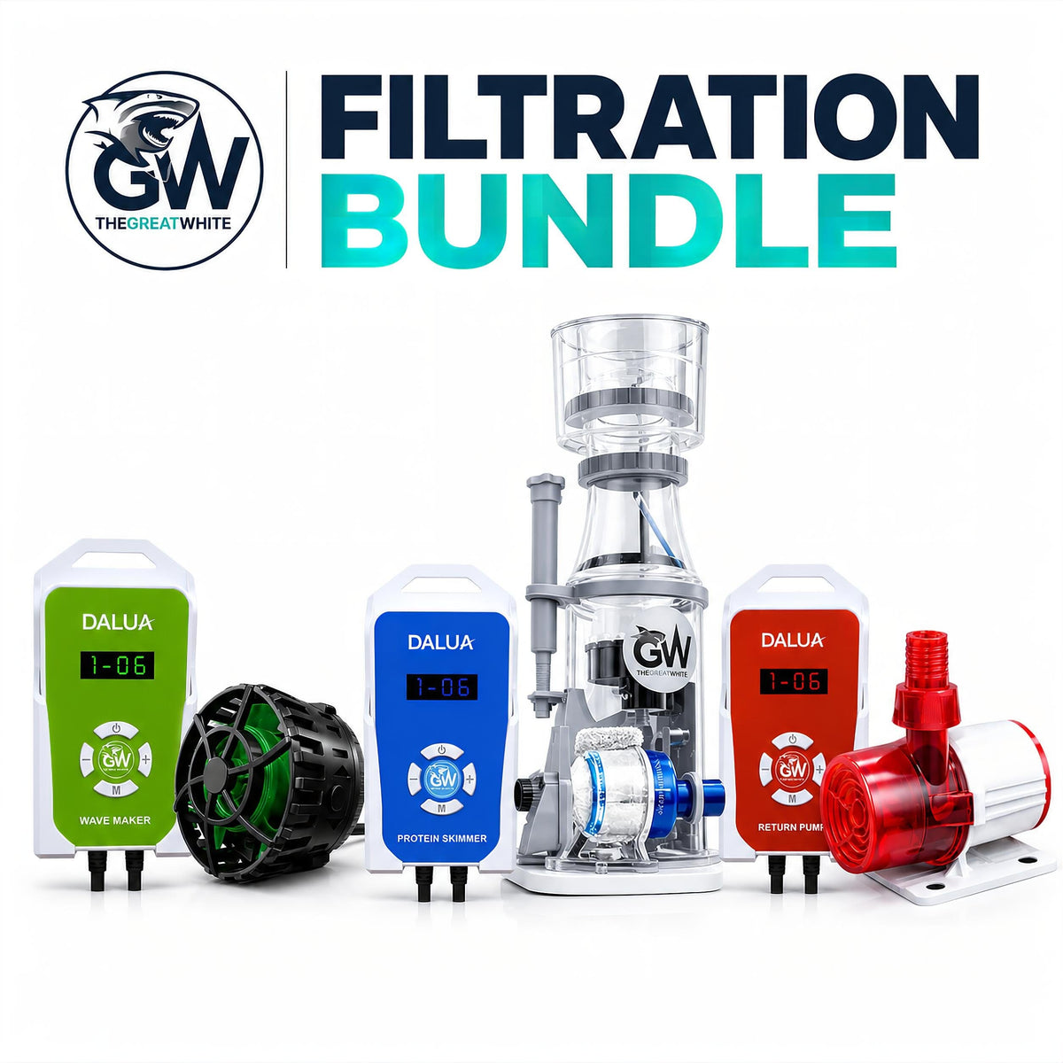 Filtration Bundle – WiFi Wave Maker + Pump + Skimmer PROTEIN SKIMMER DALUA 