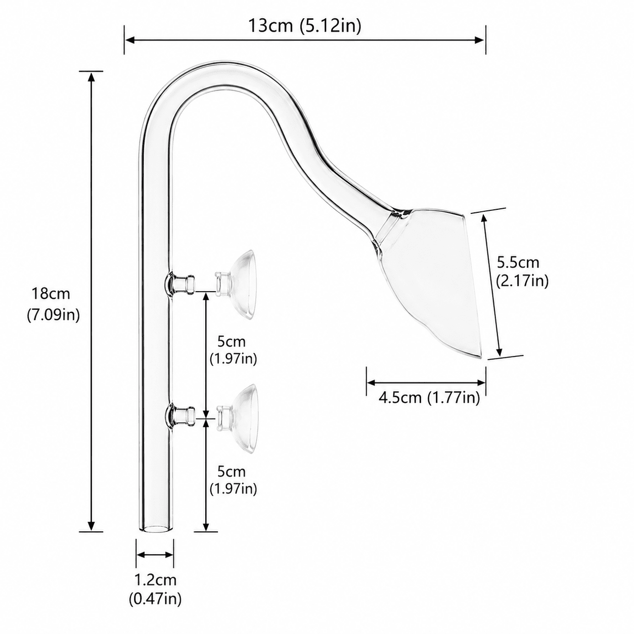 River High-Flow Outlet glass outlet lily pipes DaluaAustralia 12/16mm 