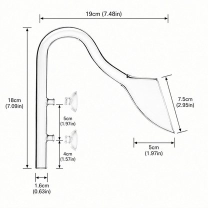 River High-Flow Outlet glass outlet lily pipes DaluaAustralia 16/22mm 