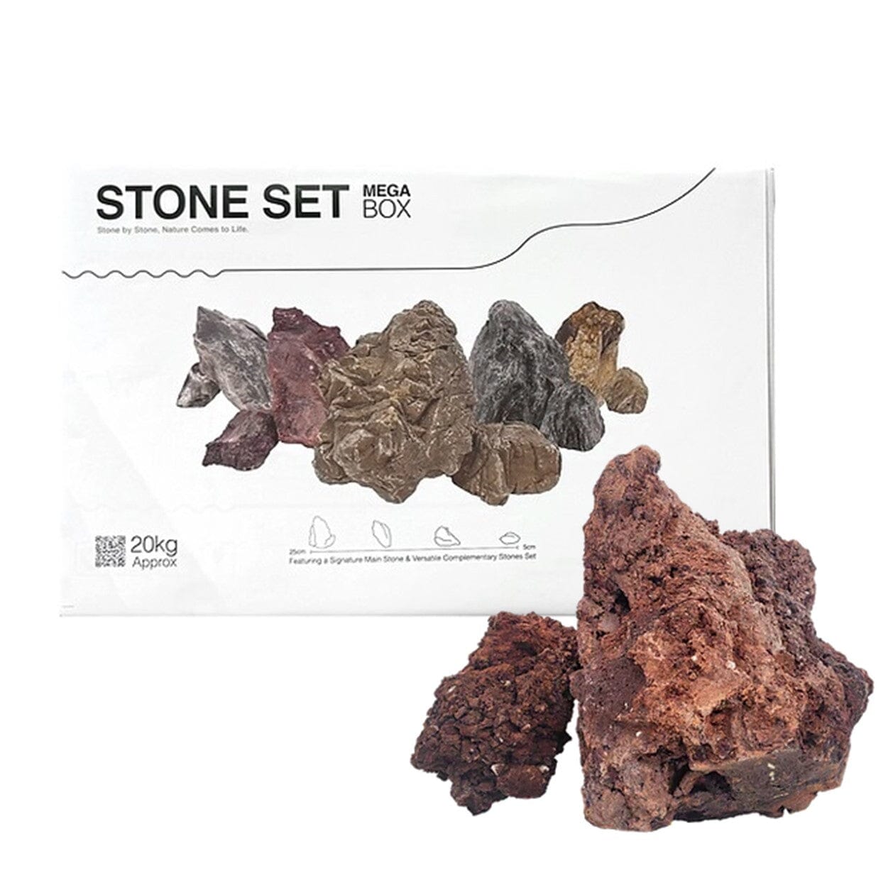 WIO - Wild Red Lava Stone Mega Box Set 12kg Wood and Rock WIO 