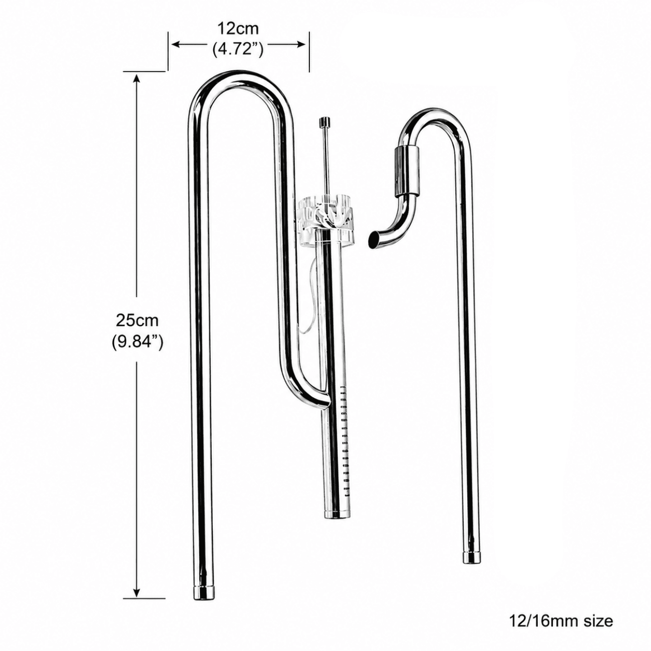 Inlet and Outlet + Skimmer Stainless Steel Lily Pipe Set inlet outlet skimmer filter lily pipes DaluaAustralia 12/16mm pipes 