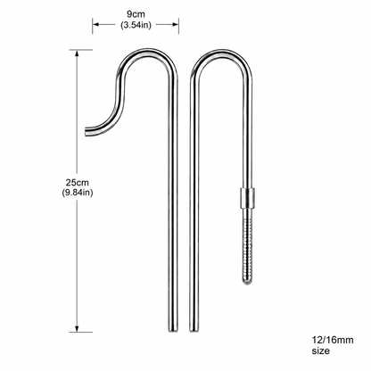 Inlet and Outlet Stainless Steel Lily Pipe Set inlet outlet stainless steel filter lily pipes DaluaAustralia 12/16mm pipes 