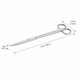 Aquascaping Scissors Straight spring aquascaping scissors DALUA