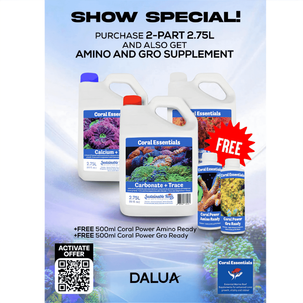 Show Special 2-Part + Amino and Gro AQUARIUM additives DALUA 2.75L (93 floz) x 3 